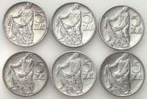 Coins Poland People Republic (PRL)
POLSKA / POLAND / POLEN / POLOGNE / POLSKO

PRL. 5 zlotych 1958-1974 Rybak, group 6 coins 

Najrzadszy rocznik...