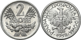 Coins Poland People Republic (PRL)
POLSKA / POLAND / POLEN / POLOGNE / POLSKO

PRL 2 zlote 1958 jagody BEAUTIFUL 

Piękny egzemplarz. Wyselekcjon...