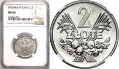 Coins Poland People Republic (PRL)
POLSKA / POLAND / POLEN / POLOGNE / POLSKO

PRL. 2 zlote 1970 jagody aluminium NGC MS66 - BEAUTIFUL 

Piękny, ...