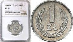 Coins Poland People Republic (PRL)
POLSKA / POLAND / POLEN / POLOGNE / POLSKO

PRL. 1 zloty 1966 Aluminium NGC MS62 - RARE 

Wysoka nota gradingo...