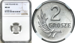 Coins Poland People Republic (PRL)
POLSKA / POLAND / POLEN / POLOGNE / POLSKO

PRL. 1 Grosz 1949 NGC MS64 

Doskonale zachowana moneta.Fischer OB...