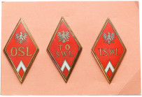 FALLERISTICS: Orders, badges, decorations
POLSKA / POLAND / POLEN / POLSKO / RUSSIA / LVIV / BADGE

PRL. Graduate badges of aviation schools, group...