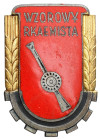FALLERISTICS: Orders, badges, decorations
POLSKA / POLAND / POLEN / POLSKO / RUSSIA / LVIV / BADGE

PRL. Exemplary Sapper Badge 

Wykonane w menn...