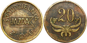 Coins of military cooperatives
POLSKA / POLAND / POLEN / POLSKO / MILITARY

Grudziadz - 20 groszy of Cooperative Driving with responsibility with s...