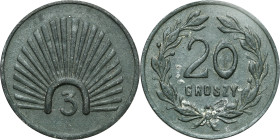 Coins of military cooperatives
POLSKA / POLAND / POLEN / POLSKO / MILITARY

Rawicz - 20 grosz of the Cadet Corps No. 3 

Przyzwoicie zachowane.Ja...