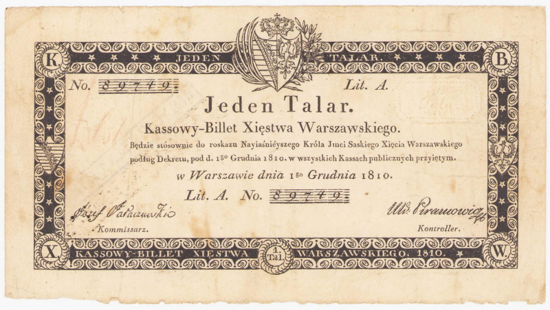 COLLECTION Banknotes Polish - Duchy of Warsaw
POLSKA / POLAND / POLEN / POLOGNE...