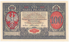 COLLECTION Polish Banknotes 1919-1938
POLSKA / POLAND / POLEN / POLOGNE / POLSKO

100 mark polskich 1916 seria A, Generał - RARITY R4 

Banknot t...