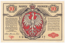 COLLECTION Polish Banknotes 1919-1938
POLSKA / POLAND / POLEN / POLOGNE / POLSKO

10 mark polskich 1916 seria A - Generał, biletów – RARE 

Odmia...
