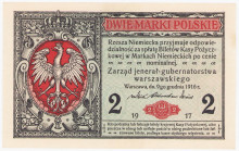 COLLECTION Polish Banknotes 1919-1938
POLSKA / POLAND / POLEN / POLOGNE / POLSKO

2 marki polskie 1916 seria A, jenerał - RARE 

Znacznie&nbsp; r...