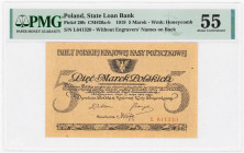COLLECTION Polish Banknotes 1919-1938
POLSKA / POLAND / POLEN / POLOGNE / POLSKO

5 mark polskich 1919 seria L, PMG 55 

Bardzo ładnie zachowane....
