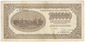 COLLECTION Polish Banknotes 1919-1938
POLSKA / POLAND / POLEN / POLOGNE / POLSKO

1.000.000 milion mark polskich 1923 seria H 

Rzadki banknot ze...
