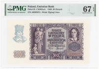 COLLECTION Polish Banknotes 1940 - 1948
POLSKA / POLAND / POLEN / POLOGNE / POLSKO

20 zlotys 1940 seria A, PMG 67 EPQ (2 MAX) – EXCELLENT 

Wyśm...