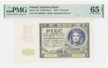 COLLECTION Polish Banknotes 1940 - 1948
POLSKA / POLAND / POLEN / POLOGNE / POLSKO

20 mark polskich 1919 seria II-CM, PMG 65 EPQ 

Wyśmienicie z...