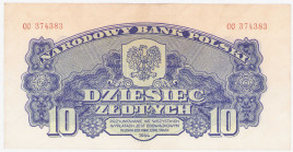 COLLECTION Polish Banknotes 1940 - 1948
POLSKA / POLAND / POLEN / POLOGNE / POLSKO

10 zlotys 1944 seria CC – OBOWIĄZKOWYM 

Rzadszy banknot w ob...