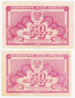 COLLECTION Polish Banknotes 1940 - 1948
POLSKA / POLAND / POLEN / POLOGNE / POLSKO

50 groszy 1944, group 2 sztuk 

Banknoty bez oznaczenia serii...