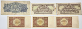 COLLECTION Polish Banknotes 1940 - 1948
POLSKA / POLAND / POLEN / POLOGNE / POLSKO

5 - 10 zlotys 1944 i 1946, group 5 banknotes 

Obiegowe egzem...