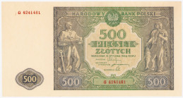 COLLECTION Polish Banknotes 1940 - 1948
POLSKA / POLAND / POLEN / POLOGNE / POLSKO

500 zlotys 1946 seria G 

Banknot po fachowej konserwacji. Pi...
