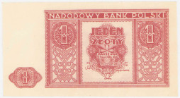 COLLECTION Polish Banknotes 1940 - 1948
POLSKA / POLAND / POLEN / POLOGNE / POLSKO

1 zloty 1946 – BEAUTIFUL 

Banknot bez oznaczenia serii i num...