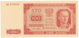 COLLECTION Polish Banknotes 1940 - 1948
POLSKA / POLAND / POLEN / POLOGNE / POLSKO

100 zlotys 1948 seria AG – EXCELLENT 

Pięknie zachowane, szt...