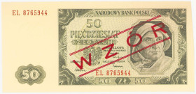 COLLECTION Polish Banknotes 1940 - 1948
POLSKA / POLAND / POLEN / POLOGNE / POLSKO

50 zlotys 1948 seria EL 

Wzór kolekcjonerski wykonany w późn...