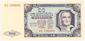 COLLECTION Polish Banknotes 1940 - 1948
POLSKA / POLAND / POLEN / POLOGNE / POLSKO

20 zlotys 1948 seria KE 

Wyśmienicie zachowany.Lucow 1272 (R...