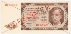 COLLECTION Polish Banknotes 1940 - 1948
POLSKA / POLAND / POLEN / POLOGNE / POLSKO

SPECIMEN / WZOR 10 zlotys 1948 seria D - RARITY R6 

Seria D,...