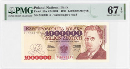 COLLECTION PRL banknotes
POLSKA / POLAND / POLEN / POLOGNE / POLSKO

1.000.000 zlotys 1993 seria M, PMG 67 EPQ (2 MAX) - BEAUTIFUL 

Egzemplarz w...