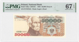 COLLECTION PRL banknotes
POLSKA / POLAND / POLEN / POLOGNE / POLSKO

50.000 zlotys 1993 seria P, PMG 67 EPQ 

Egzemplarz w gradingu PMG doceniony...