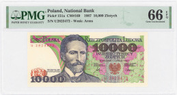 COLLECTION PRL banknotes
POLSKA / POLAND / POLEN / POLOGNE / POLSKO

10.000 zlotys 1987 seria U, PMG 66 EPQ (2 MAX) – EXCELLENT 

Wyśmienicie zac...