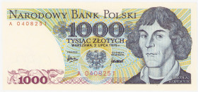 COLLECTION PRL banknotes
POLSKA / POLAND / POLEN / POLOGNE / POLSKO

1.000 zlotys 1975 seria A - RARE 

Bardzo rzadka pierwsza emisja, a w dodatk...
