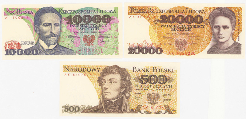 COLLECTION PRL banknotes
POLSKA / POLAND / POLEN / POLOGNE / POLSKO

500 zlot...