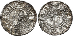 Medieval WORLD coins
GERMANY / ENGLAND / CZECH / GERMAN / GREAT BRITIAN

England. ?thelred II (978-1016). Denar, Southampton - RARE 

Aw.: Popier...