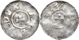 Medieval WORLD coins
GERMANY / ENGLAND / CZECH / GERMAN / GREAT BRITIAN

Germany, Saxony - Lneburg - Bernard II (1011-1059). Denarius 

Miejscowe...