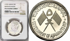 Emirate of Ajman
Ajman - United Arab Emirates. 5 riyals Bertrand Russel (1970) NGC PF67 ULTRA CAMEO - RARE 

Bardzo rzadka i poszukiwana moneta kol...