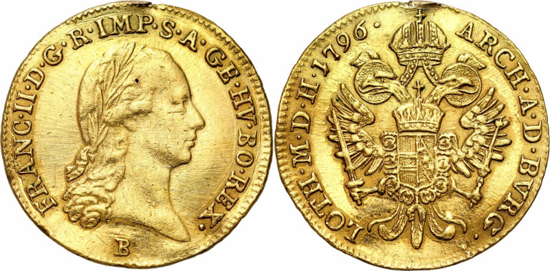 Austria
Austria. Francis II (1792-1835). Dukat 1796, Kremnica 

Ślad po zawie...