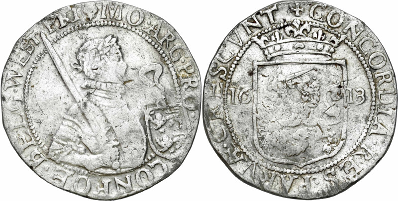 Netherlands
Netherlands, Westfriesland. Thaler 1613 

Aw.: Rycerz z mieczem o...