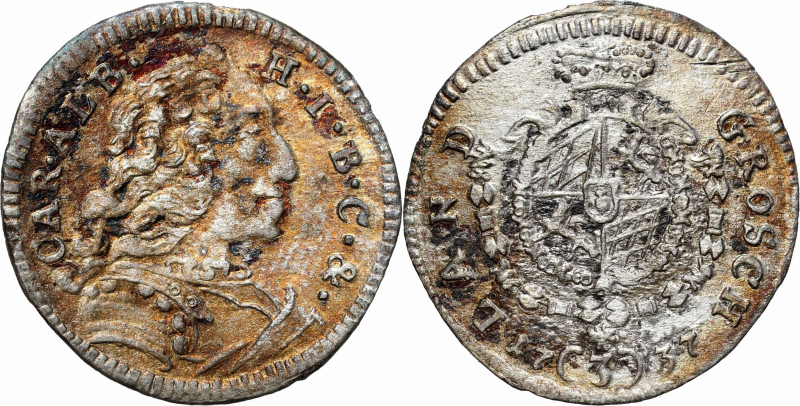 Germany
Germany, Bavaria - Charles I Albert 1726-1745, 3 kreuzer 1737 

Ładni...