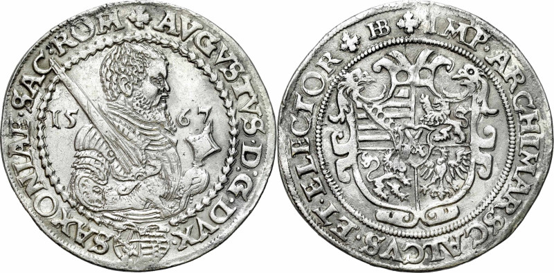 Germany
Germany, Saxony. Augustus (1553-1586). 1/2 thaler 1567 HB, Dresden 

...