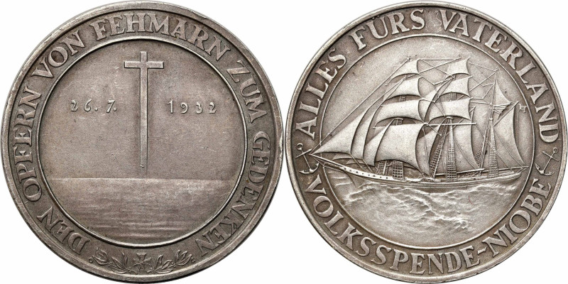 Germany
Germany, Weimar. Medal 1932 - accident of the naval training ship Niobe...