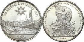 Switzerland
Switzerland. 5 francs 1881, Bern - Shooting Festival, Fribourg 

Nakład 30.000 sztuk. Rzadsza moneta.Czyszczone tło, szczegóły wyraźne....