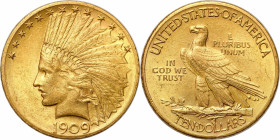 USA (United States of America)
USA / United States. dollar / $10 1909, Philadelphia 

Typ Indian Head.Bardzo ładnie zachowane.Friedberg 166

Deta...