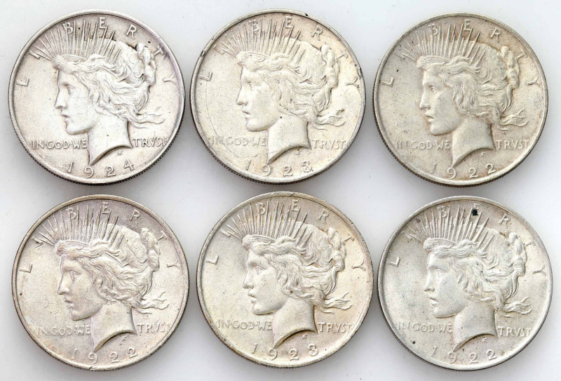 USA (United States of America)
USA / United States. Dollar 1922 - 1924, set of ...