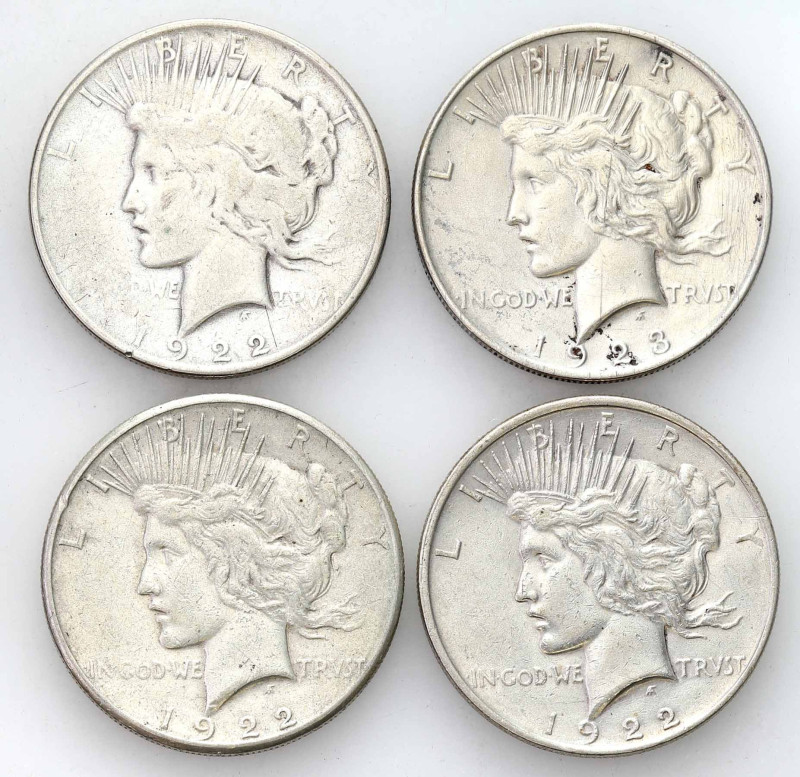 USA (United States of America)
USA / United States. Dollar 1922 - 1923, set of ...