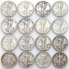 USA (United States of America)
USA / United States. 1/2 dollar 1917-1944, set of 16 coins 

Monety w przedziale od 3+ do 4, łącznie 16 sztuk.KM 142...
