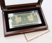 USA (United States of America)
USA / United States. dollar / $5 1899 Indian Chief Silver Certificate 

W eleganckim pudełku wraz z opisem 5 dolarów...