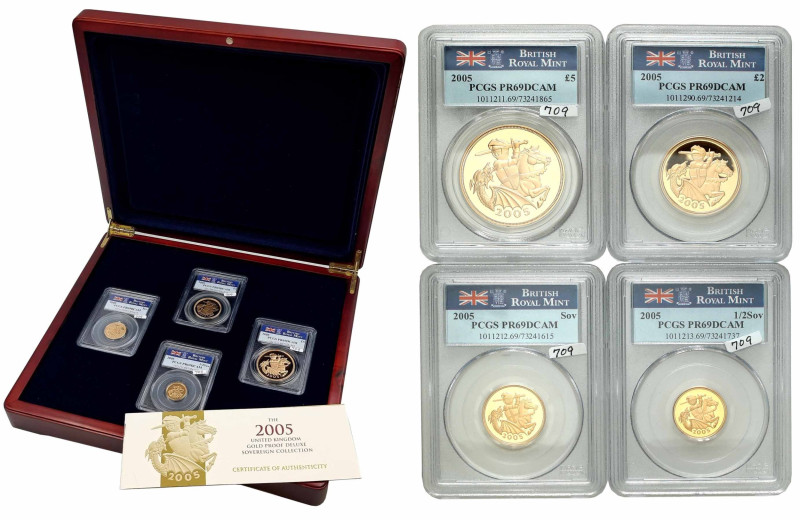 Great Britain
Great Britain. 1/2 to 5 lb gold set, 4 pcs. 2005 PCGS PR69 DCAM ...