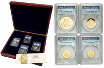 Great Britain
Great Britain. 1/2 to 5 lb gold set, 4 pcs. 2005 PCGS PR69 DCAM 

Złoty set 1/2 do 5 funtów w gradingu PCGS z notą PR69 DCAM.Dodatkow...