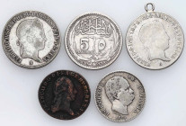 World coin sets
Austria, Hungary, Egypt, Italy, set of 5 coins 

- Egipt, 5 piastrów, stan 3, KM# 318- Węgry, 20 krajcarów 1840 i 1845 B, Kremnica,...