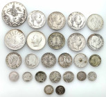World coin sets
the world. Silver coins, set of 25 pieces 

Zróżnicowany zestaw 25 monet srebrnych.&nbsp;Pozycje w różnych stanach zachowania w prz...