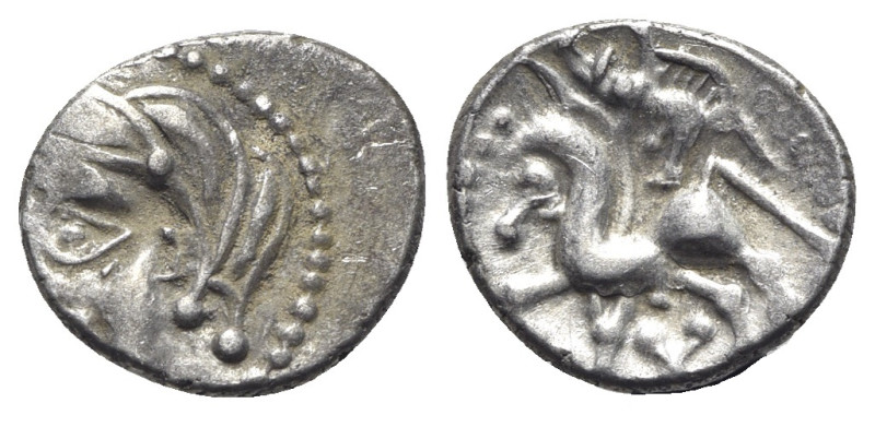 Celtic, Central Gaul, Bituriges Cubi, c. 1st century BC. AR Quinarius (14mm, 1.9...